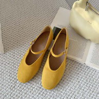 Damen Ballerinas mit verstellbarem Riemen WW