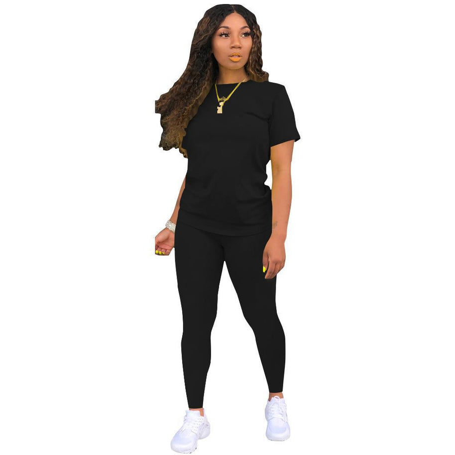 Damen Sportset mit T-Shirt und Leggings WW