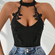 Damen Body mit elegantem Spitzendetail W&W