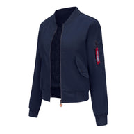 Damen sportliche Bomberjacke mit praktischen Taschen WW