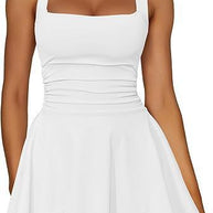 Feminines Ausgestelltes Schwimmdress WW