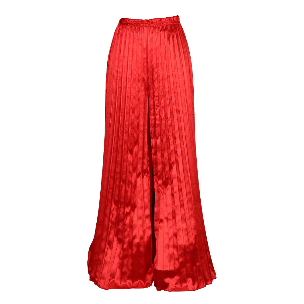 Damen Plissee Hose mit weitem Schnitt von WW
