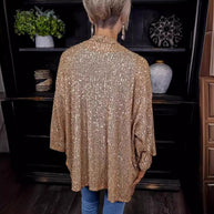 Damen lässiger Cardigan mit offenen Front und fließender Passform WW