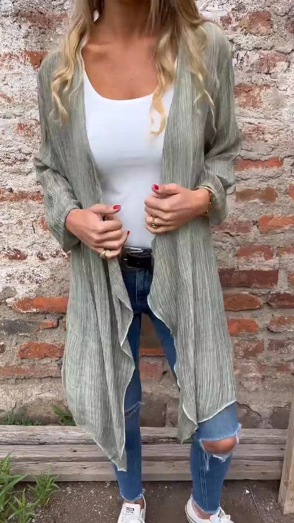 Damen luftiger Open-Front Kimono WW