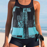 Damen Sportliches Tankini-Set mit Figurschmeichelndem Schnitt WW