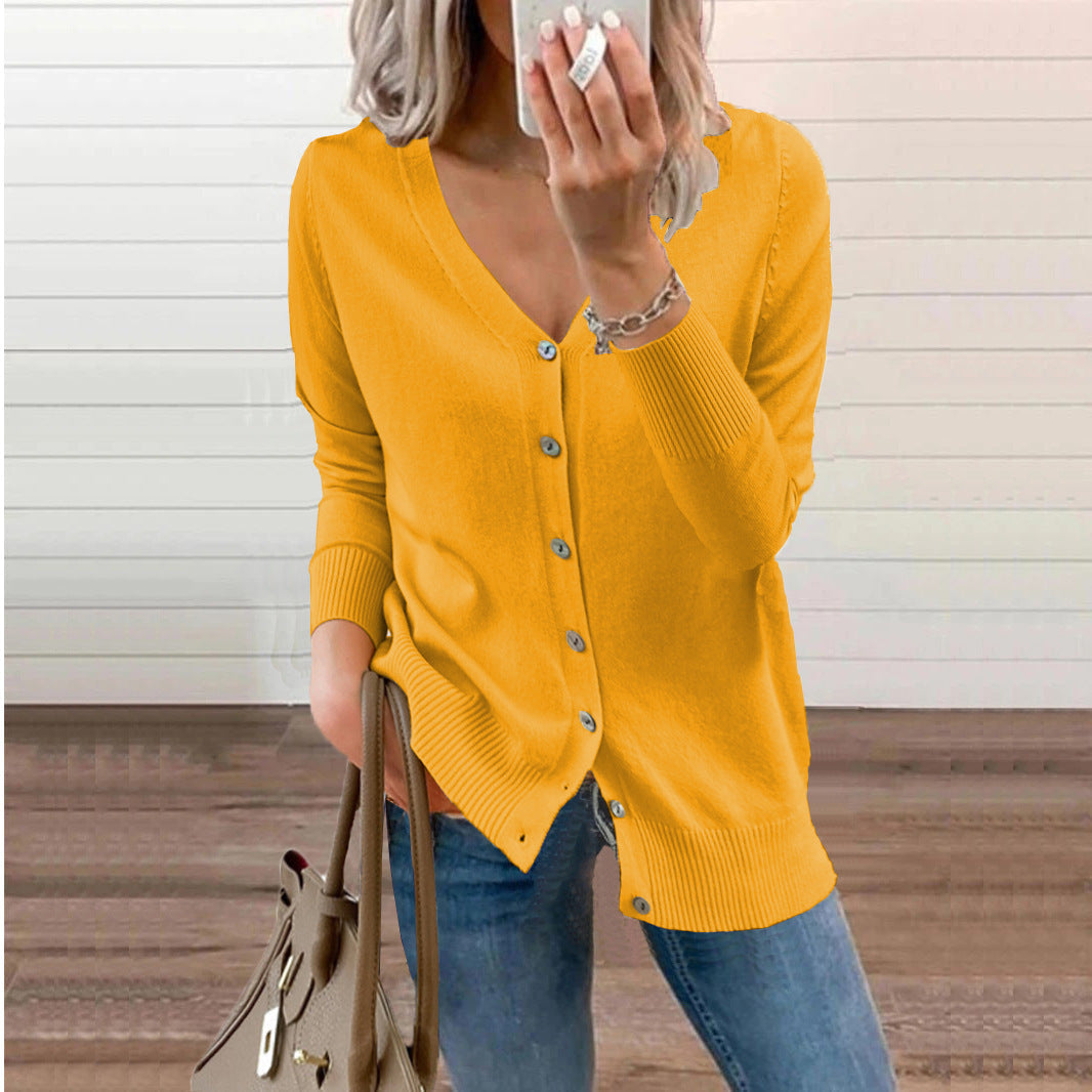 WW | Knopf Strick Cardigan Pullover