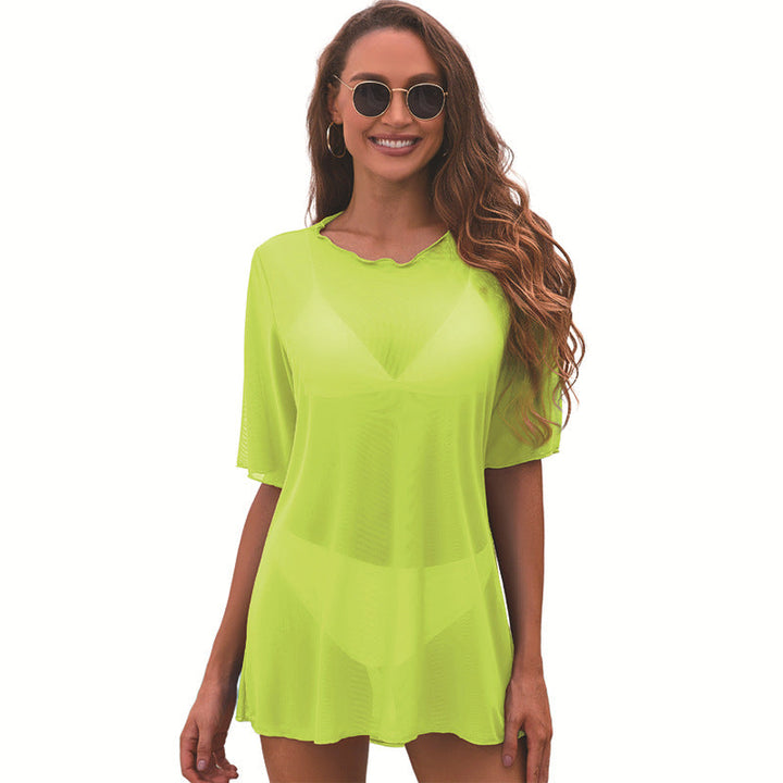 Damen Strandcoverup mit lässigem Schnitt W&W Mode
