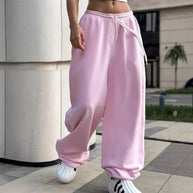 Damen bequeme Sweathose mit weitem Schnitt WW