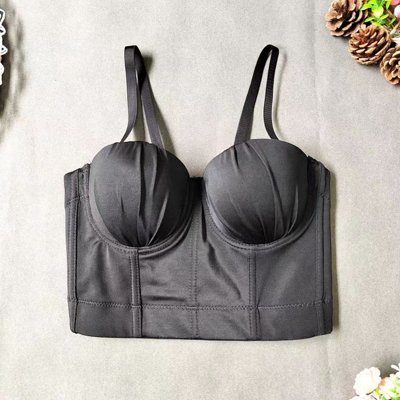 Damen Korsett-Bustier mit gepolsterten Cups und verstellbaren Trägern WW