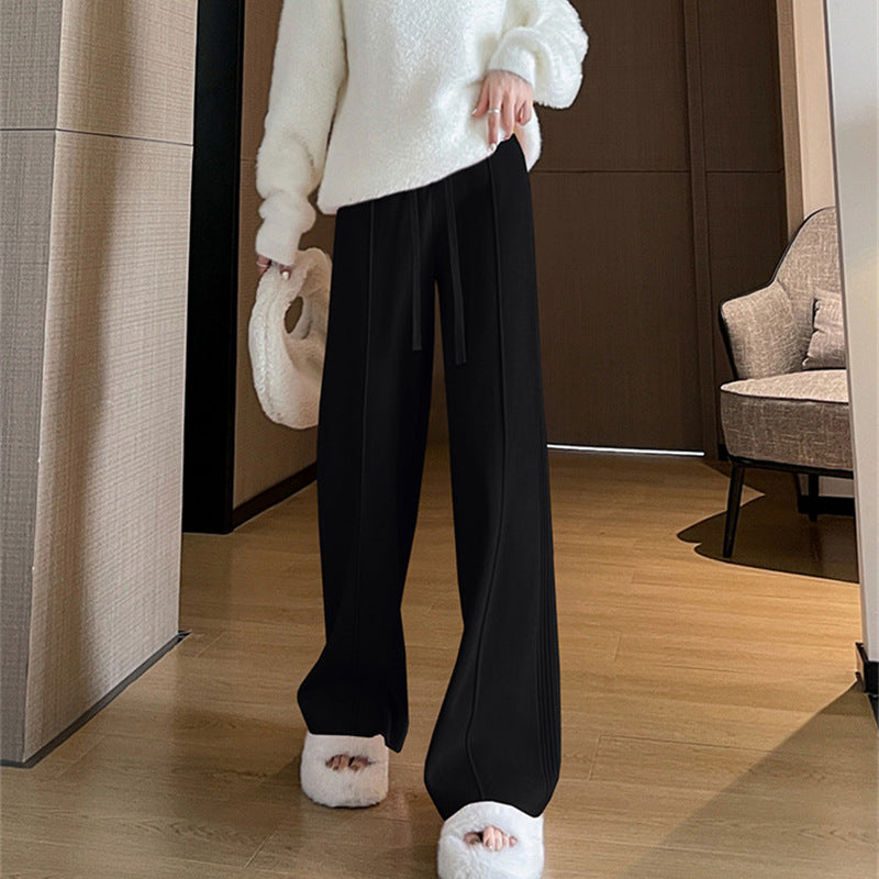 Damen Bequeme weit geschnittene Hose aus hochwertigen Materialien WW