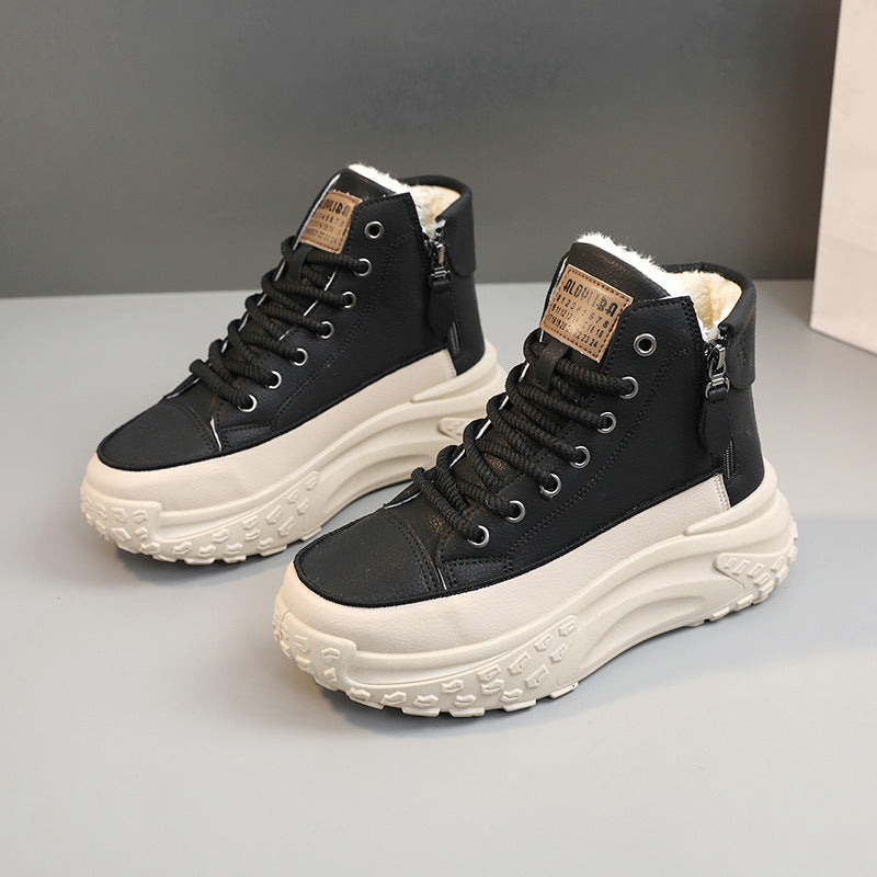 W&W Mode | Fleece-gefütterte Schneestiefel Für Lässigen Winterstil Für Frauen
