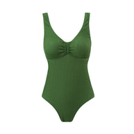 Damen Einteiliger Badeanzug mit strukturiertem Obermaterial und sportlichem Schnitt WW