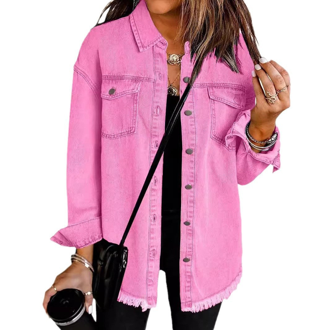 Femme Destroyed Denim Westernjacke WW