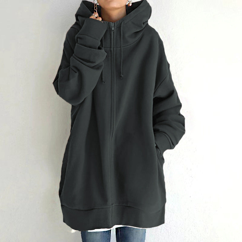 Damen Kapuzenjacke im lässigen Oversized-Schnitt mit praktischen Taschen WW