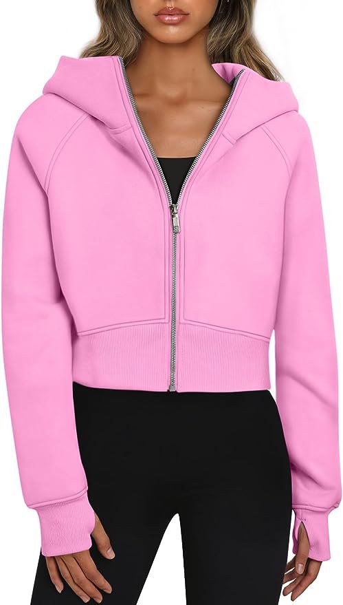 Damen lässige Kurzjacke mit Kapuze WW