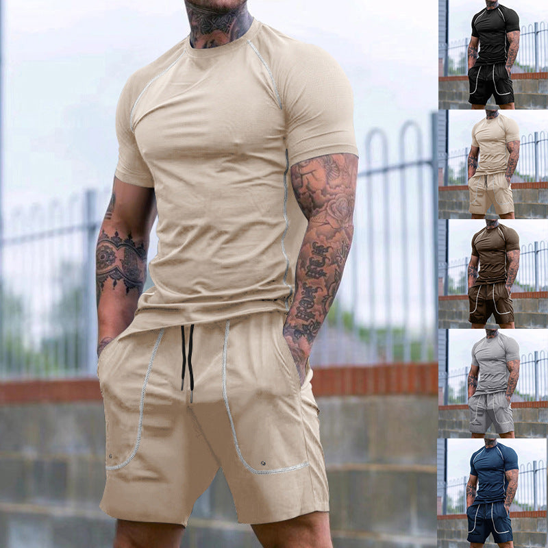 Herren Sportliches Funktions-Set aus atmungsaktivem Material mit vielseitigen Taschen WW