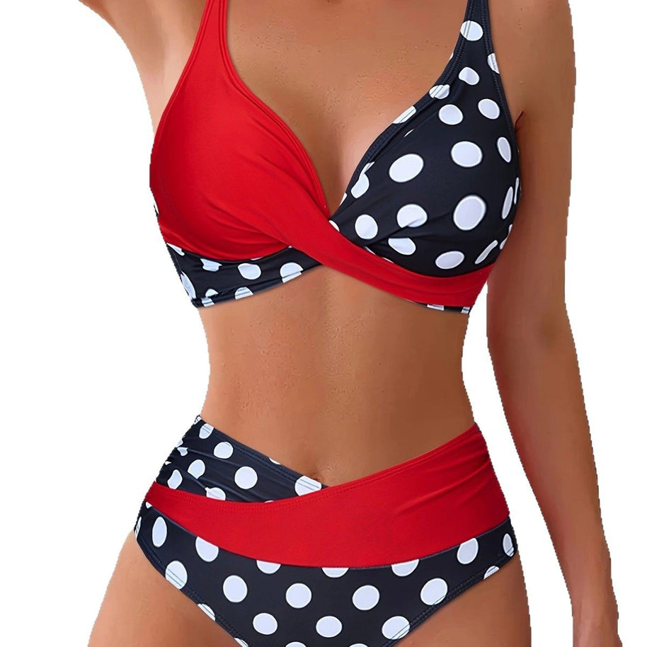Damen Bikini-Set mit innovativem Wickeldesign und hochgeschnittenen Shorts WW