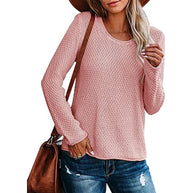 Damen Strickpullover mit strukturiertem Muster und lässigem Schnitt WW