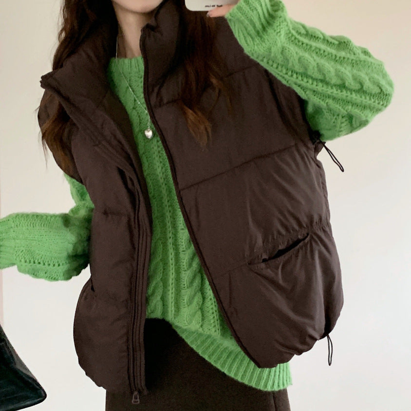 Damen Wattierte Freizeitweste mit hochabschließendem Kragen und praktischen Eingrifftaschen WW