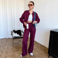 Damen Sportliche Freizeitjacke und weite Hose WW