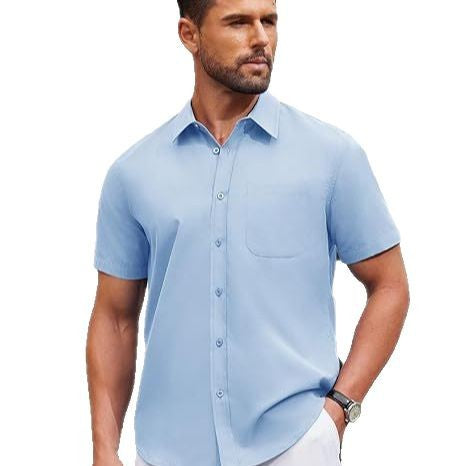 Herren Kurzarmhemd mit hochwertiger Stoffqualität und modernem Schnitt WW