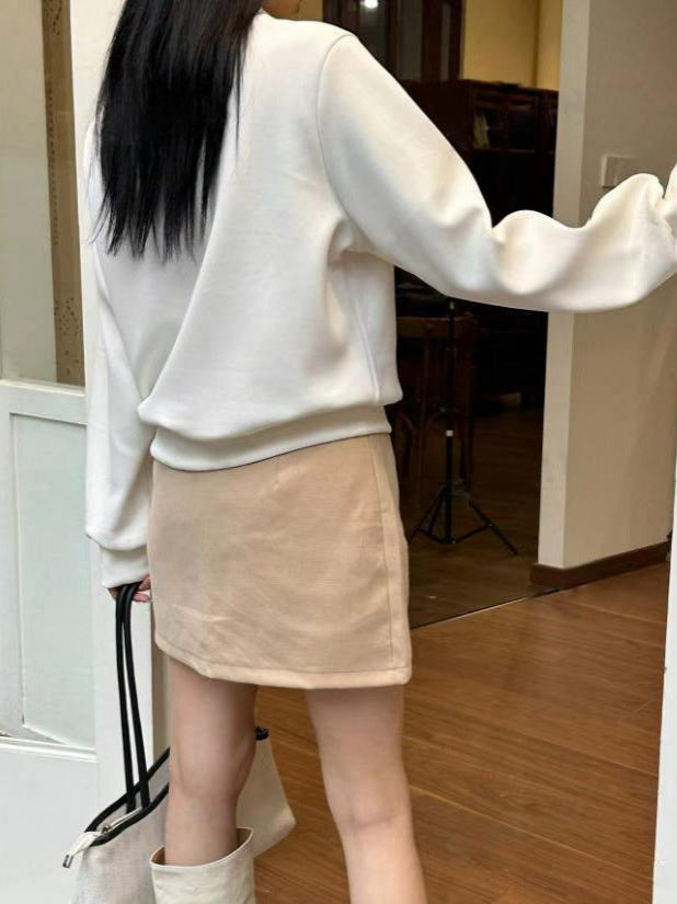 Damen Sportlicher Turtleneck-Pullover mit Kontrastnähten W&W Mode