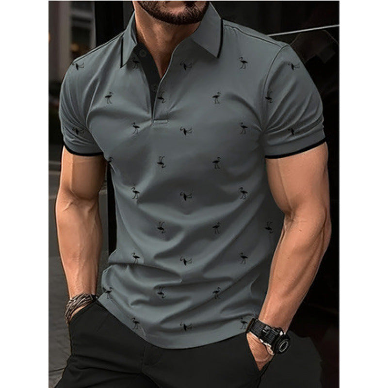 Herren Freizeit Bedrucktes Polo-Shirt WW