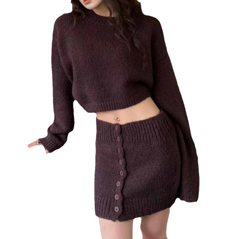 Damen Strickbluse mit Knopfdetails und luxuriösem Komfort WW