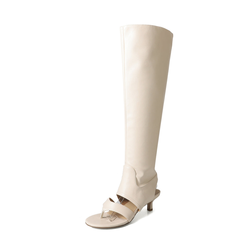 Damen Über dem Knie High Heel Hybrid Sandalen WW