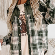 Damen kariertes Overshirt WW