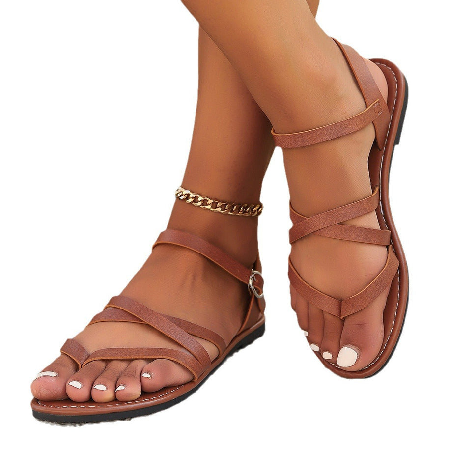 Damen Riemensandalen mit verstellbaren Riemen und anatomischem Fußbett WW