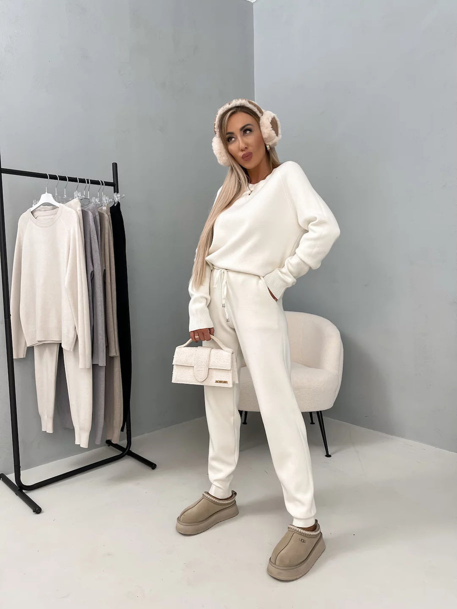 Damen Relaxed-Fit Fleeceanzug mit Kordelzug und praktischen Taschen WW