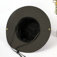 Damen Sonnenhut mit breiter Krempe und integriertem Nackenband WW