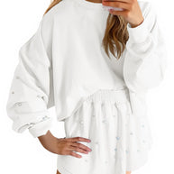 Damen Sportliches Sweatshirt- und Rock-Set WW