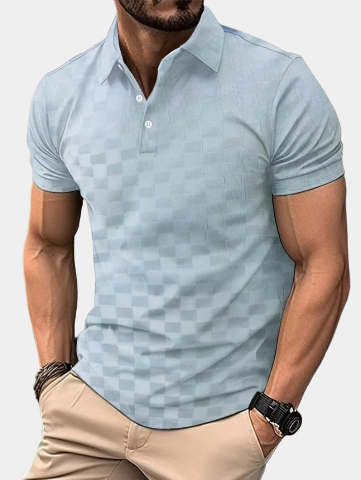 W&W Mode | Slim Fit Karo Poloshirt Für Herren