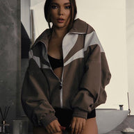 Damen Sportlich Elegante Sommerjacke und Shorts Set WW