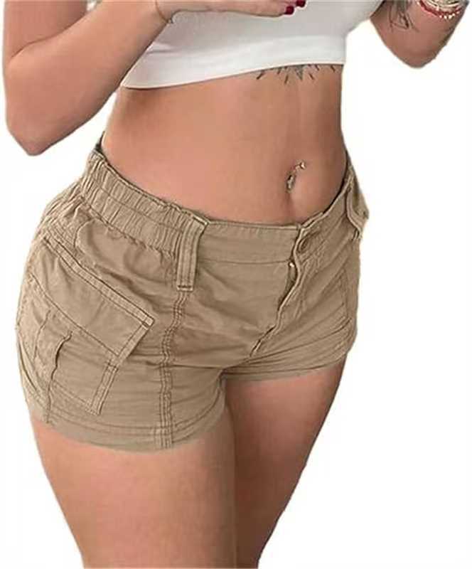 Damen Cargo-Shorts mit praktischen Taschen und elastischem Bund WW