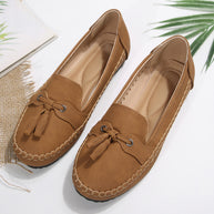 Damen bequeme Slipper mit dekorativem Bogen WW