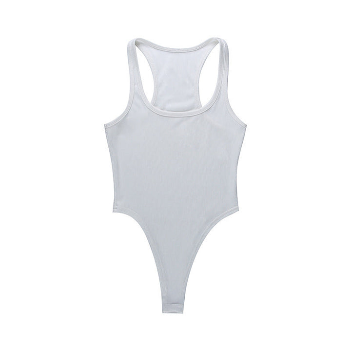 Damen Body mit tiefem U-Ausschnitt und verstellbaren Trägern W&W Mode