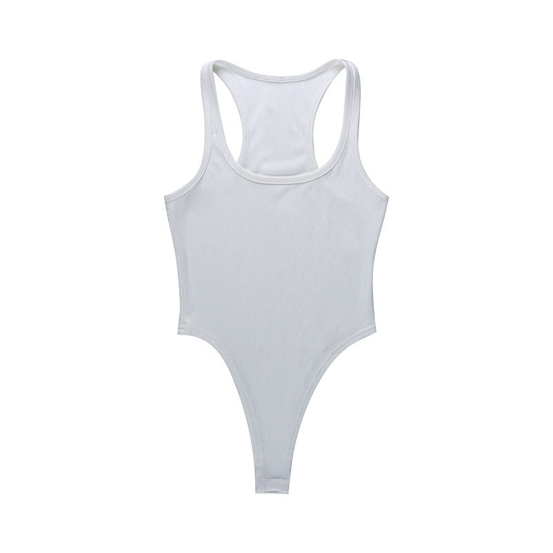 Damen Body mit tiefem U-Ausschnitt und verstellbaren Trägern W&W