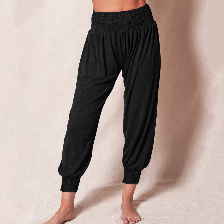 Damen luftige Sommerhose mit elastischem Bund WW