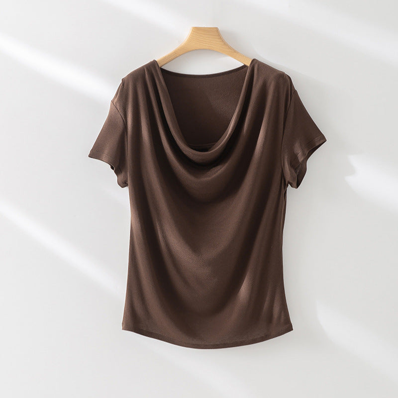 Damen Relaxed Fit Drape Top WW