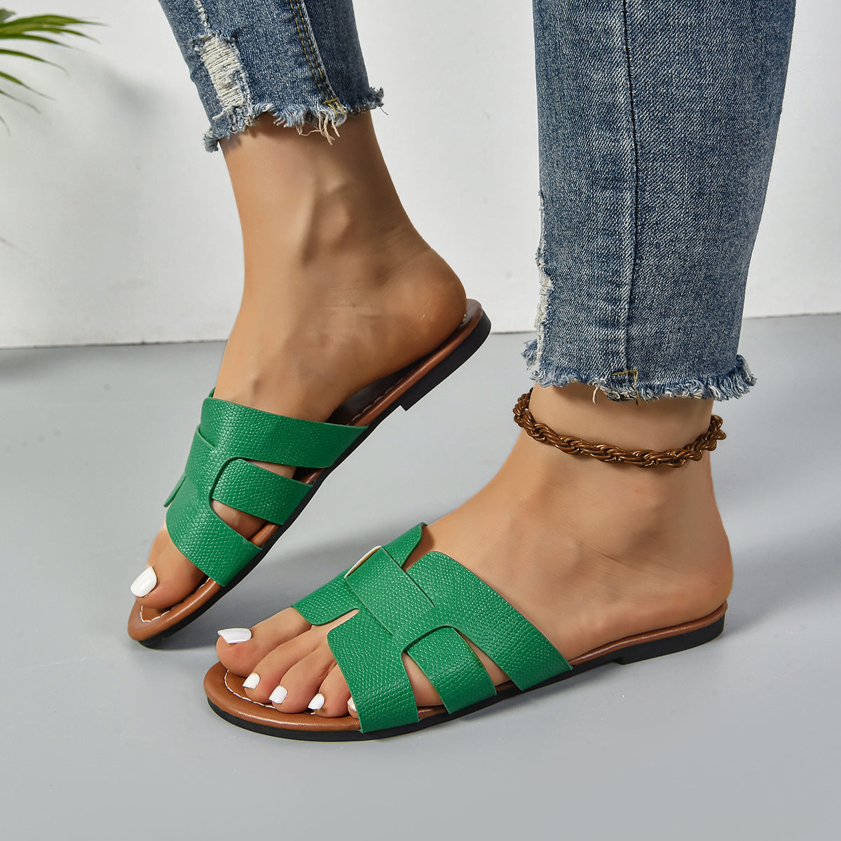 Damen Riemen-Sandalen im modernen Design mit komfortabler Fußbettung WW