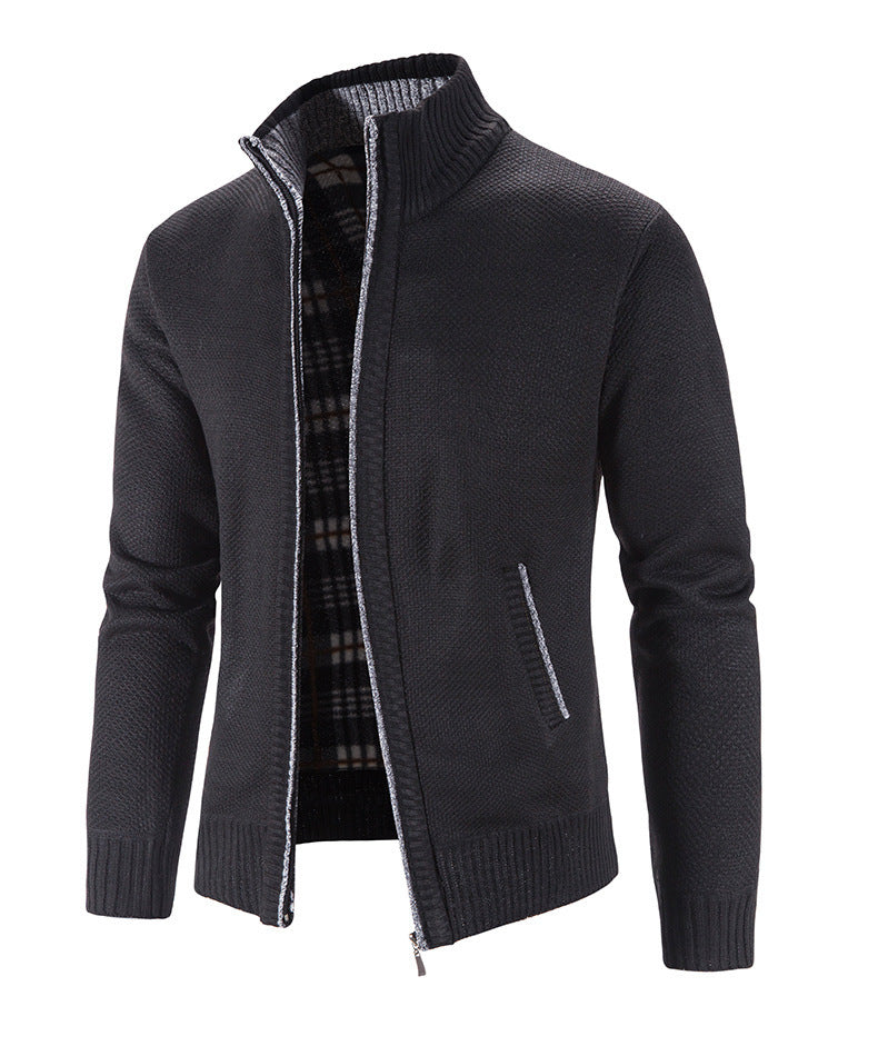 W&W Mode | Herren Strickjacke Mit Reißverschluss Trachten
