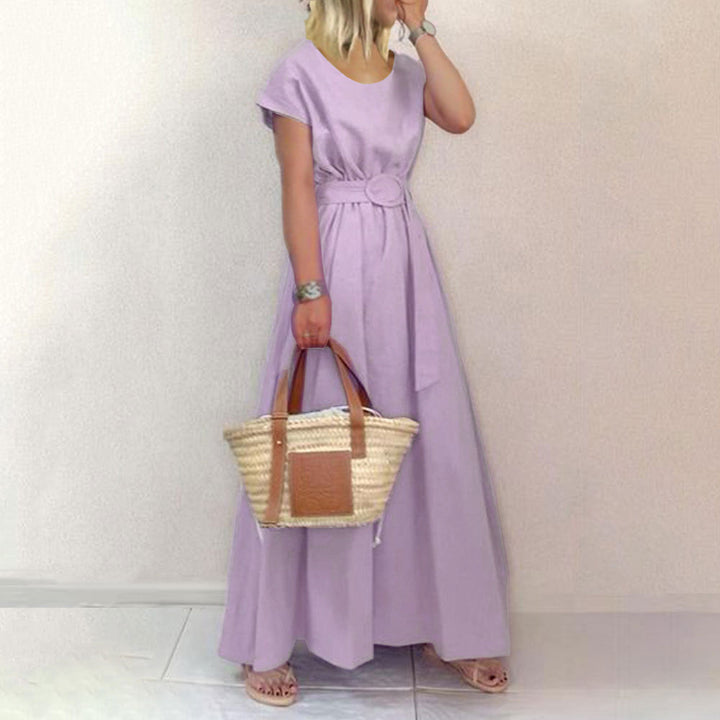 W&W Mode | Gürtel-Swing-Maxi-Kleid mit Plus-Size-Option