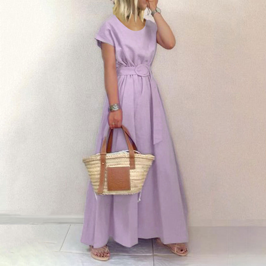 WW | Gürtel-Swing-Maxi-Kleid mit Plus-Size-Option