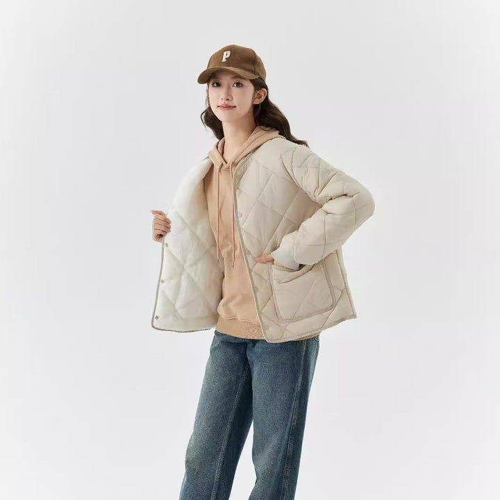 W&W Mode | Must-Have Graue Jacke mit Großen Taschen