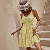 Damen Sommerkleid mit verspieltem Blümchenmuster WW