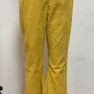 Damen ausgestellte Cordhose mit hohem Bund und strukturiertem Stoff WW