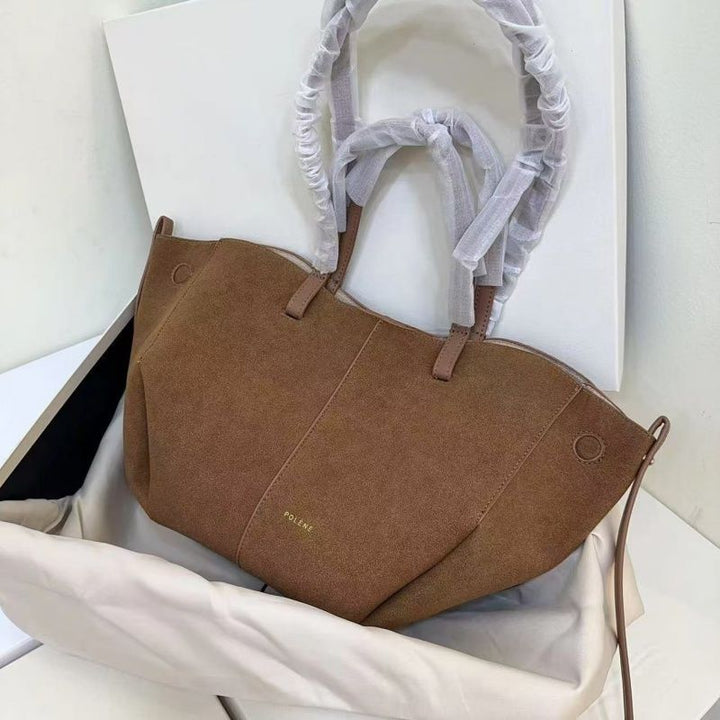 W&W Mode | braune und schwarze Tote Bag für Damen - schicke und vielseitige Handtasche